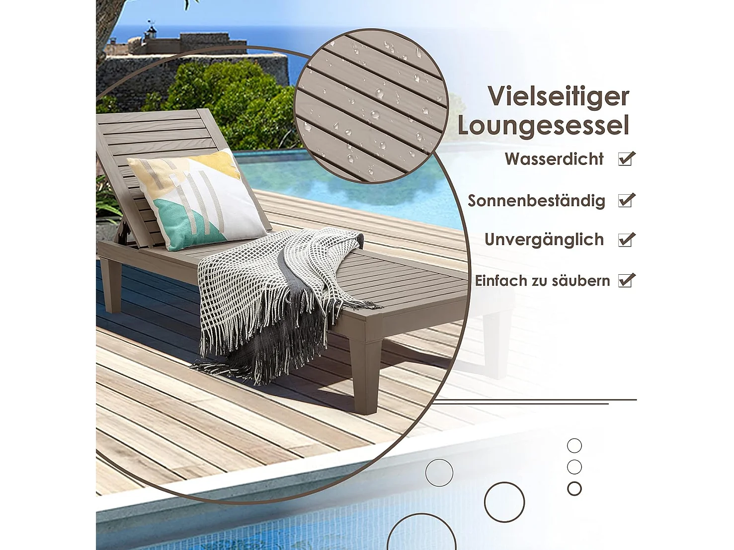 Gartenliege wetterfest