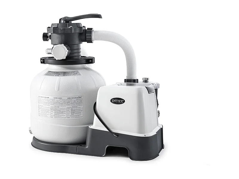 Combiné groupe de filtration à sable 6 m³/h + stérilisateur au sel QX2100 - Intex