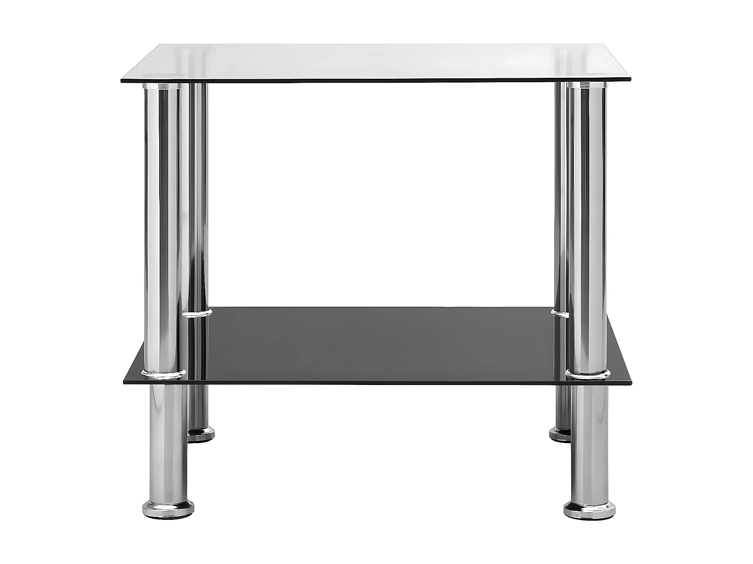 Table d'appoint Transparent 45x50x45 cm Verre trempé