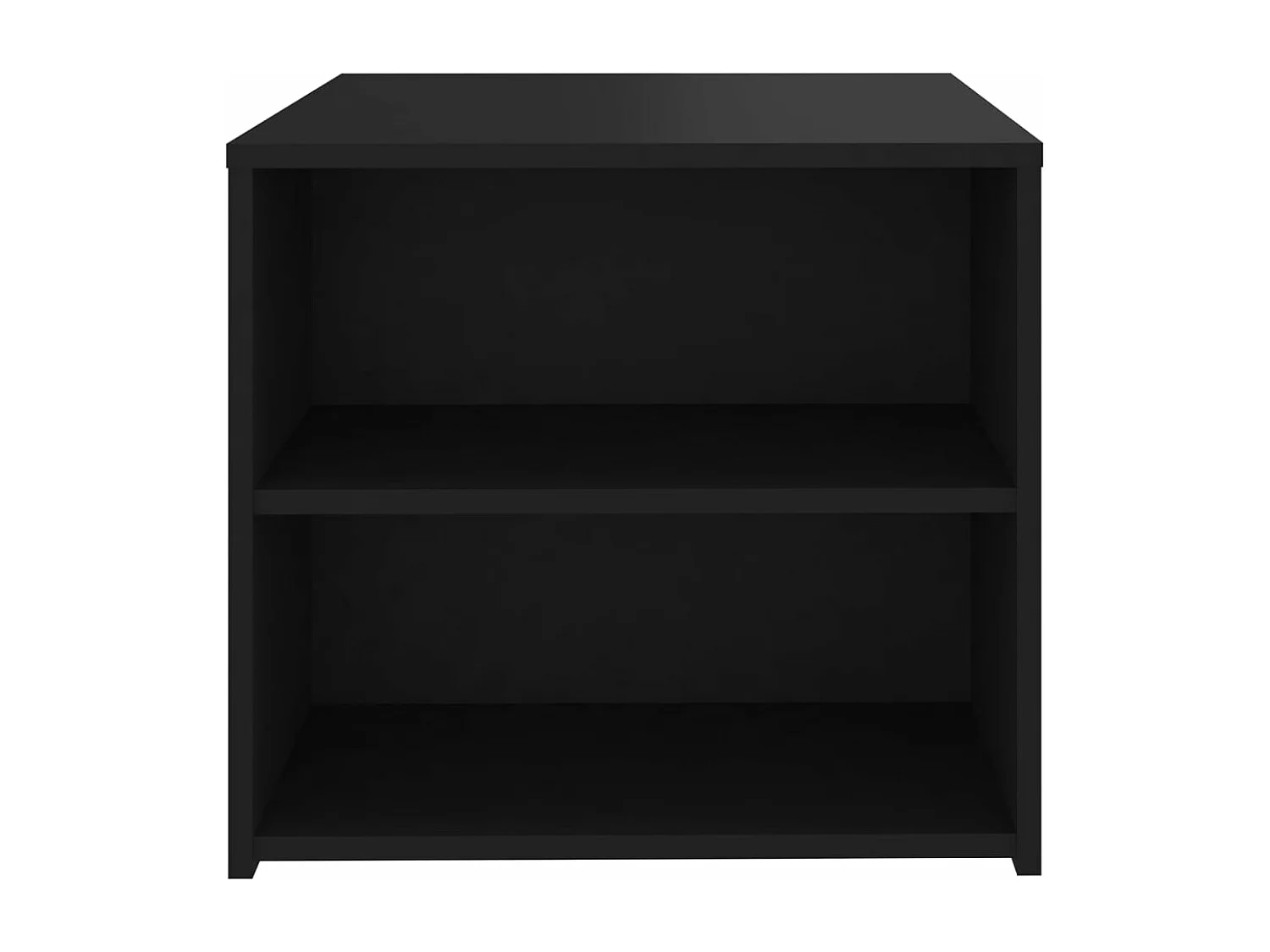 Table d'appoint Noir 50x50x45 cm Aggloméré