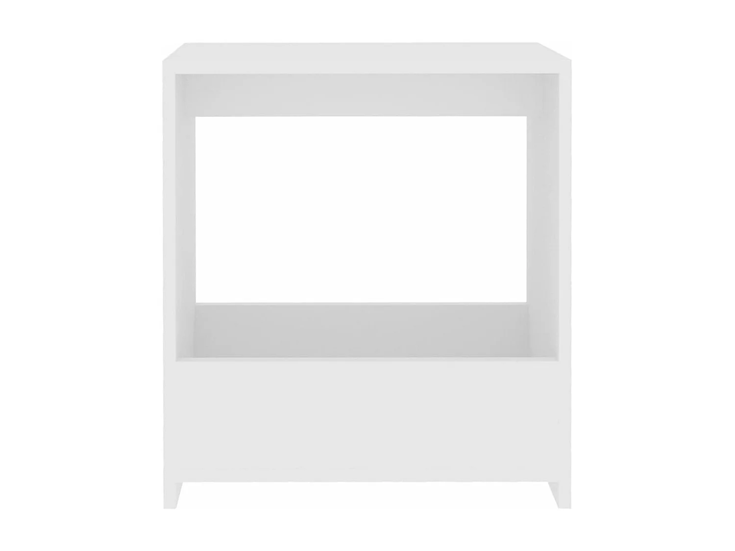 Table d'appoint Blanc 50x26x50 cm Aggloméré