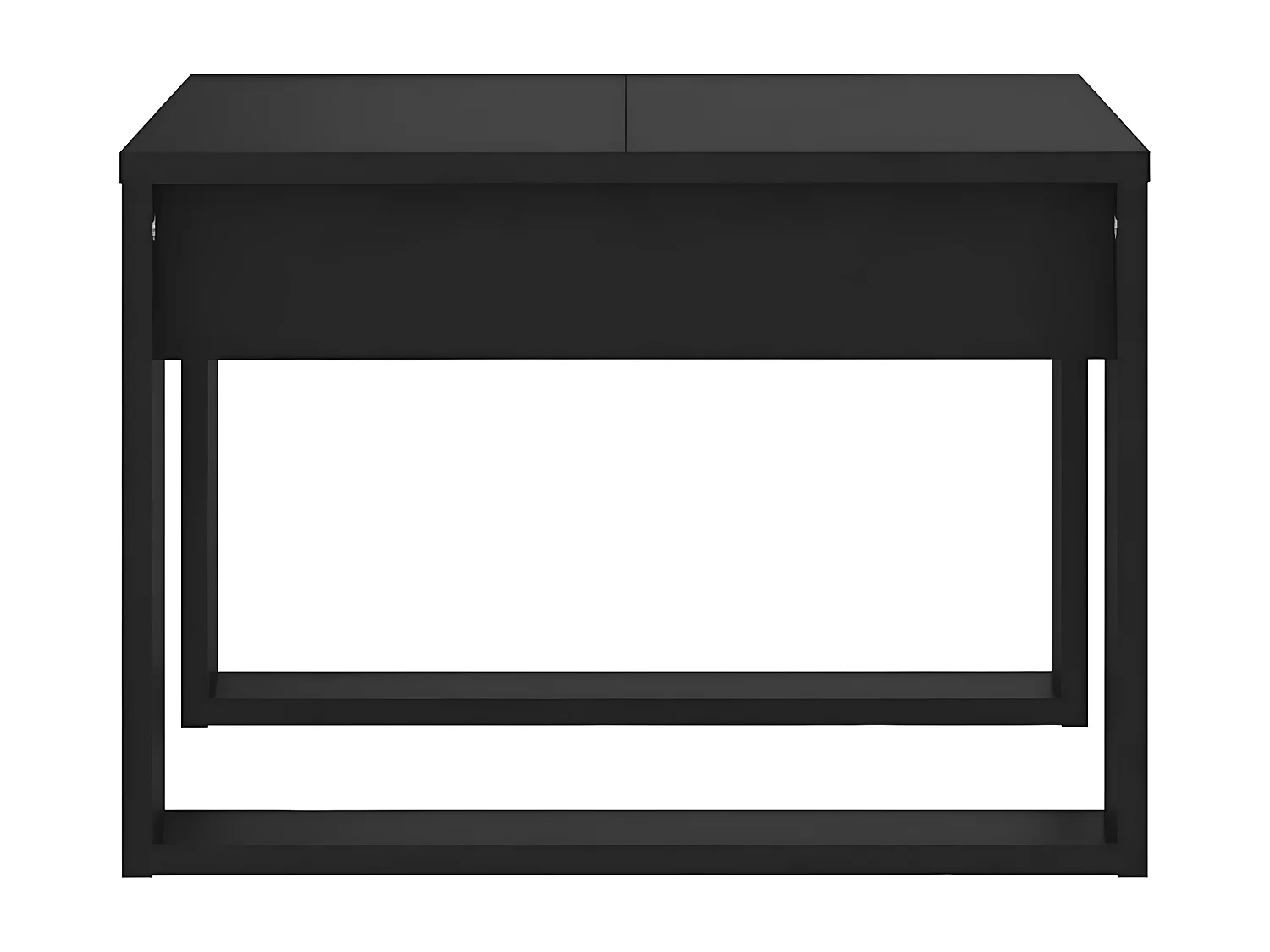 Table d'appoint Noir 50x50x35 cm Aggloméré