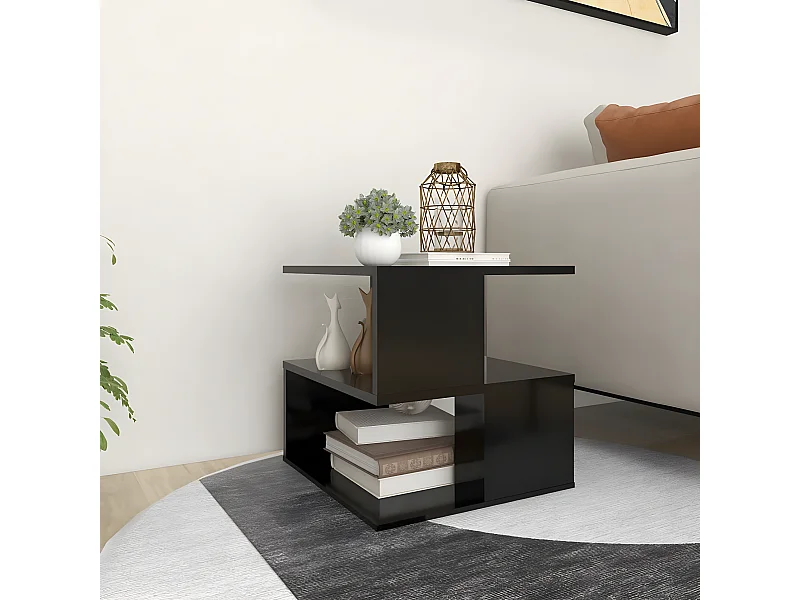 Table d'appoint Noir 40x40x40 cm Aggloméré