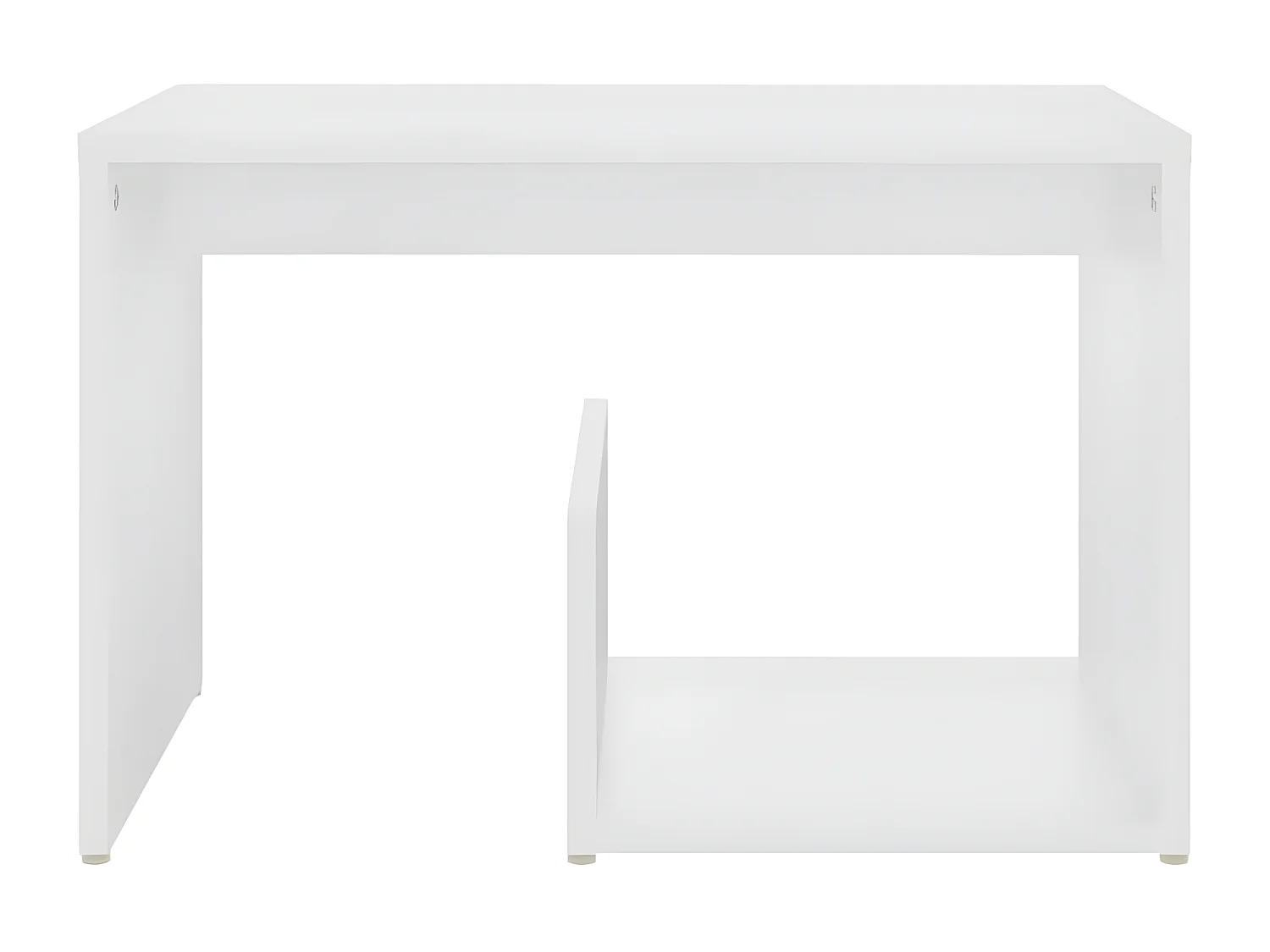 Table d'appoint Blanc 59x36x38 cm Aggloméré