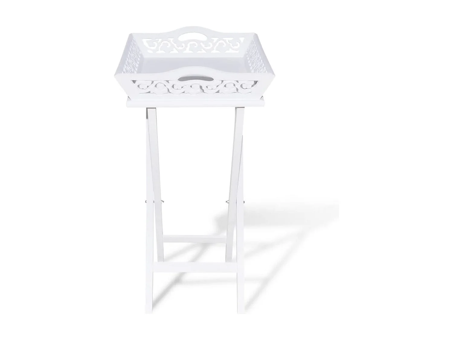 Table d'appoint avec plateau Blanc