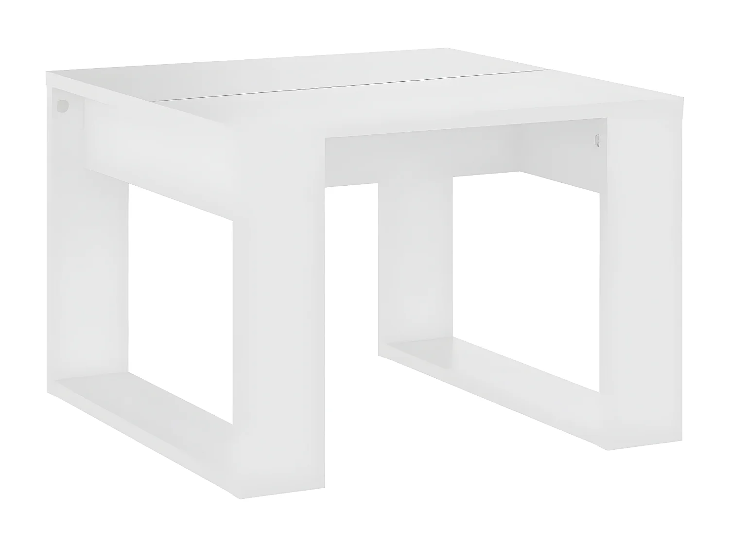 Table d'appoint Blanc 50x50x35 cm Aggloméré