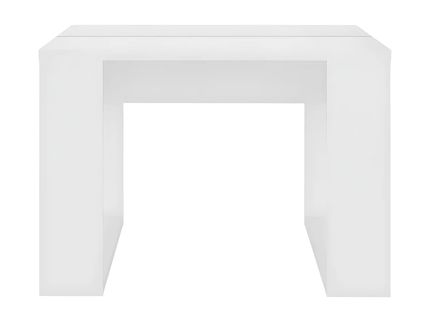 Table d'appoint Blanc 50x50x35 cm Aggloméré