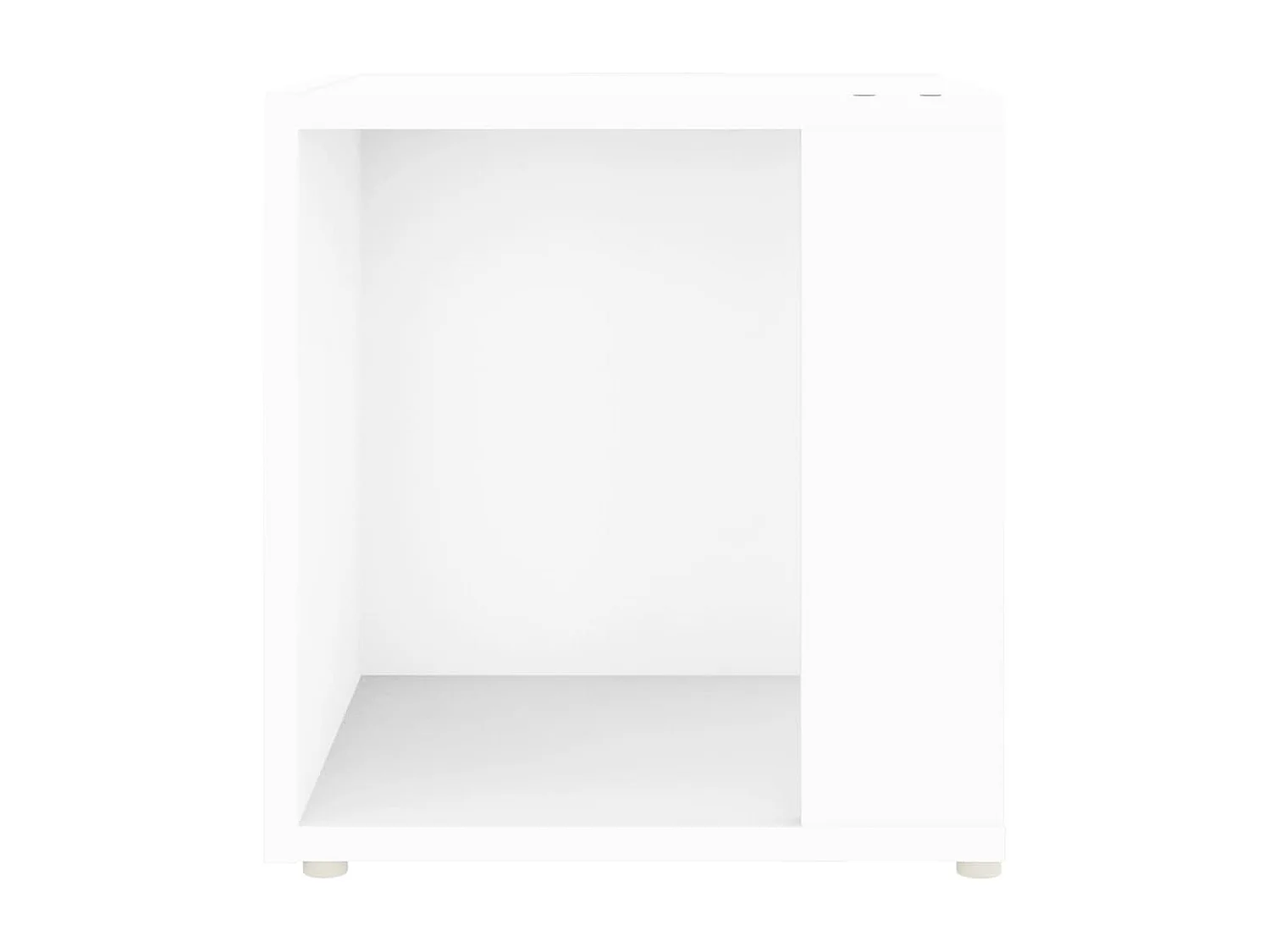 Mesa de apoio 33x33x34,5 cm contraplacado branco
