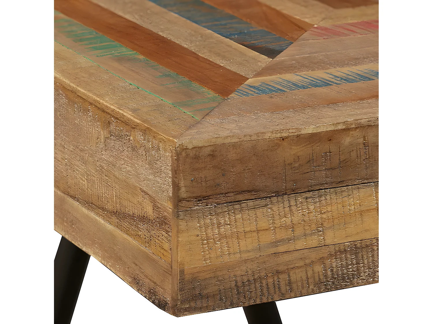 Table d'appoint Teck massif de récupération