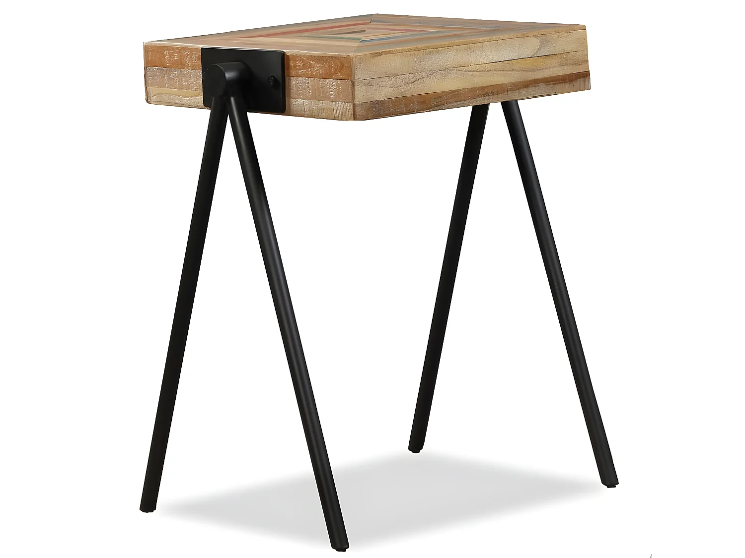 Table d'appoint Teck massif de récupération