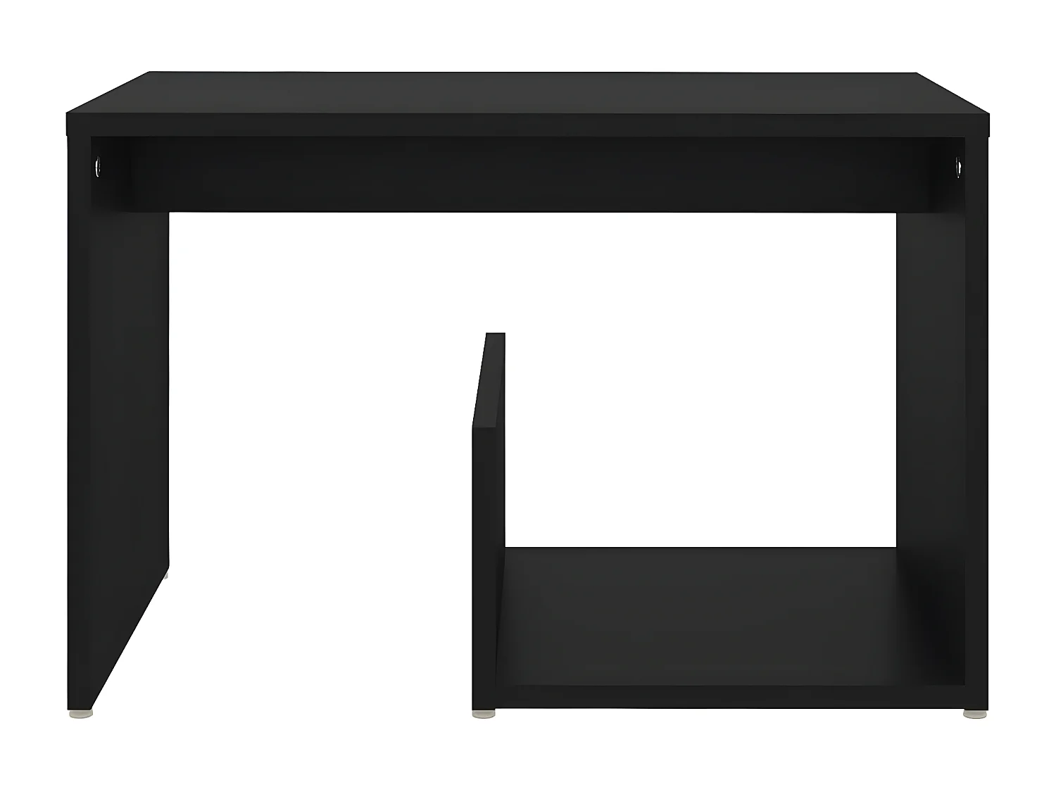 Table d'appoint Noir 59x36x38 cm Aggloméré