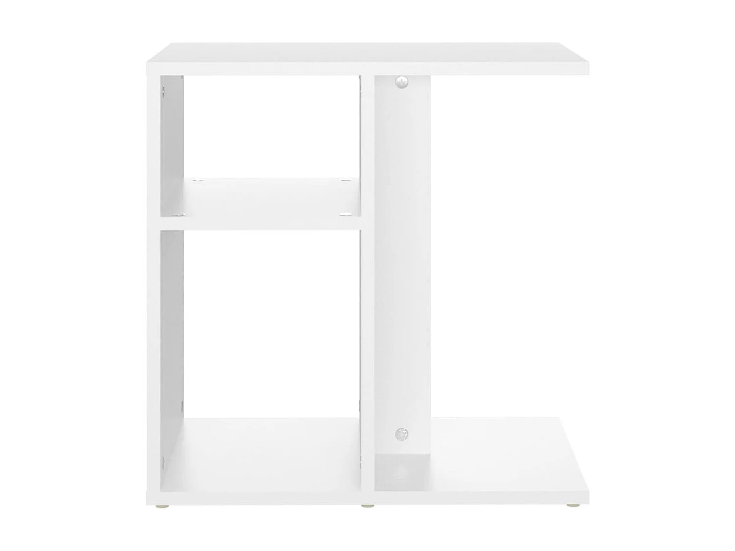 Table d'appoint Blanc 50x30x50 cm Aggloméré