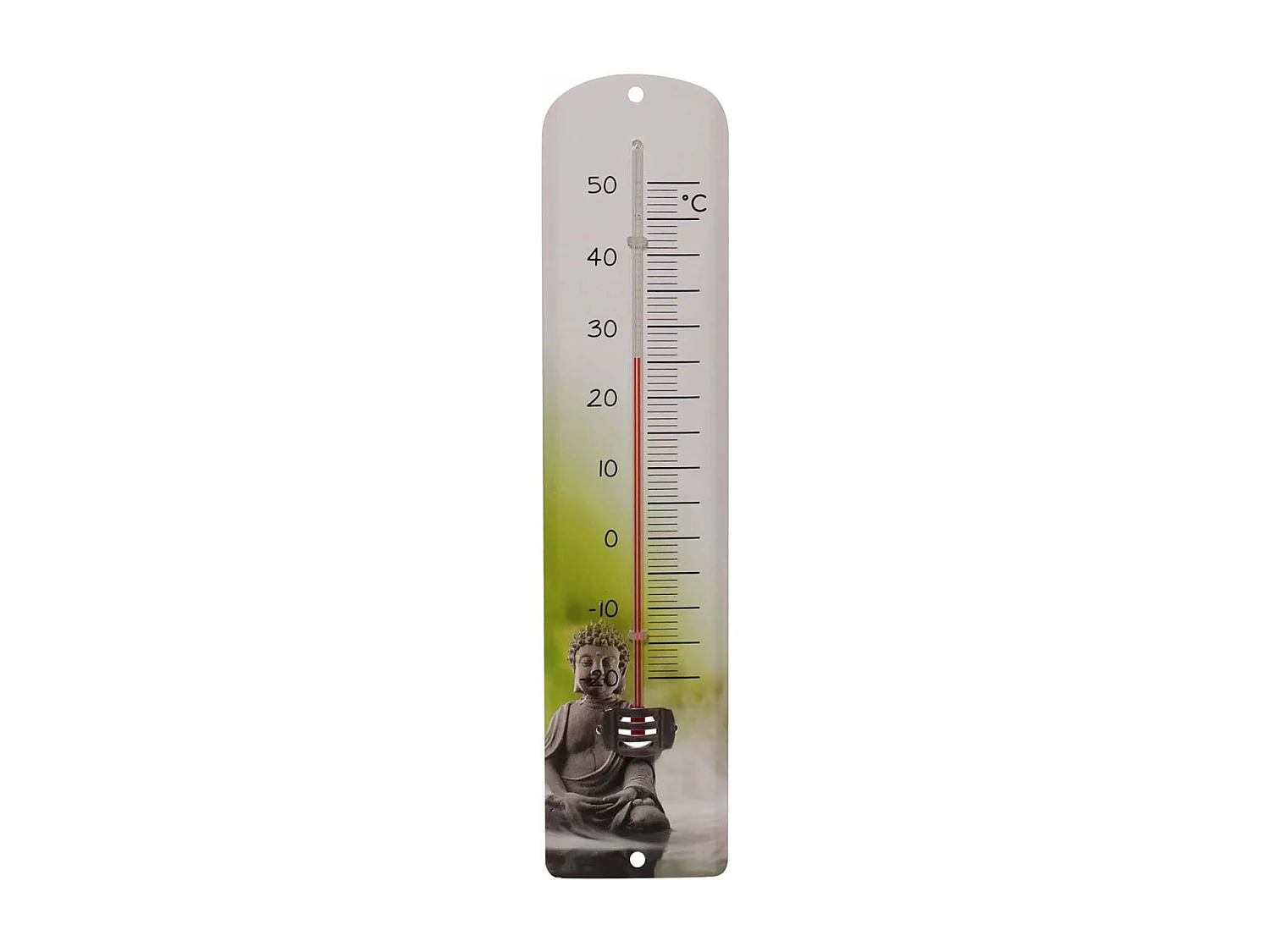 Thermomètre en métal bouddha 30 cm