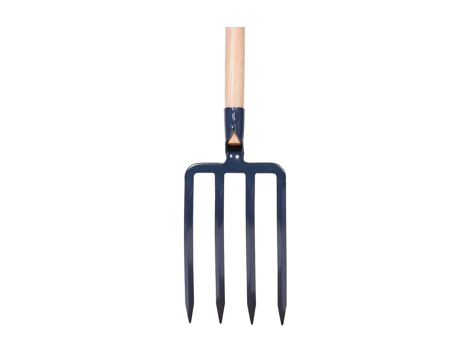 Fourche à bêcher à douille 4 dents de 30 cm manche bois pomme 100 cm