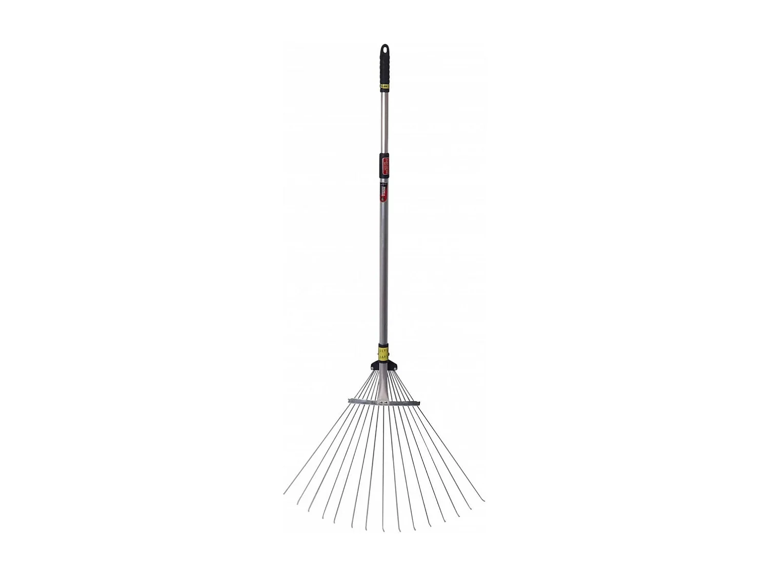 Balai à gazon extensible en acier et aluminium