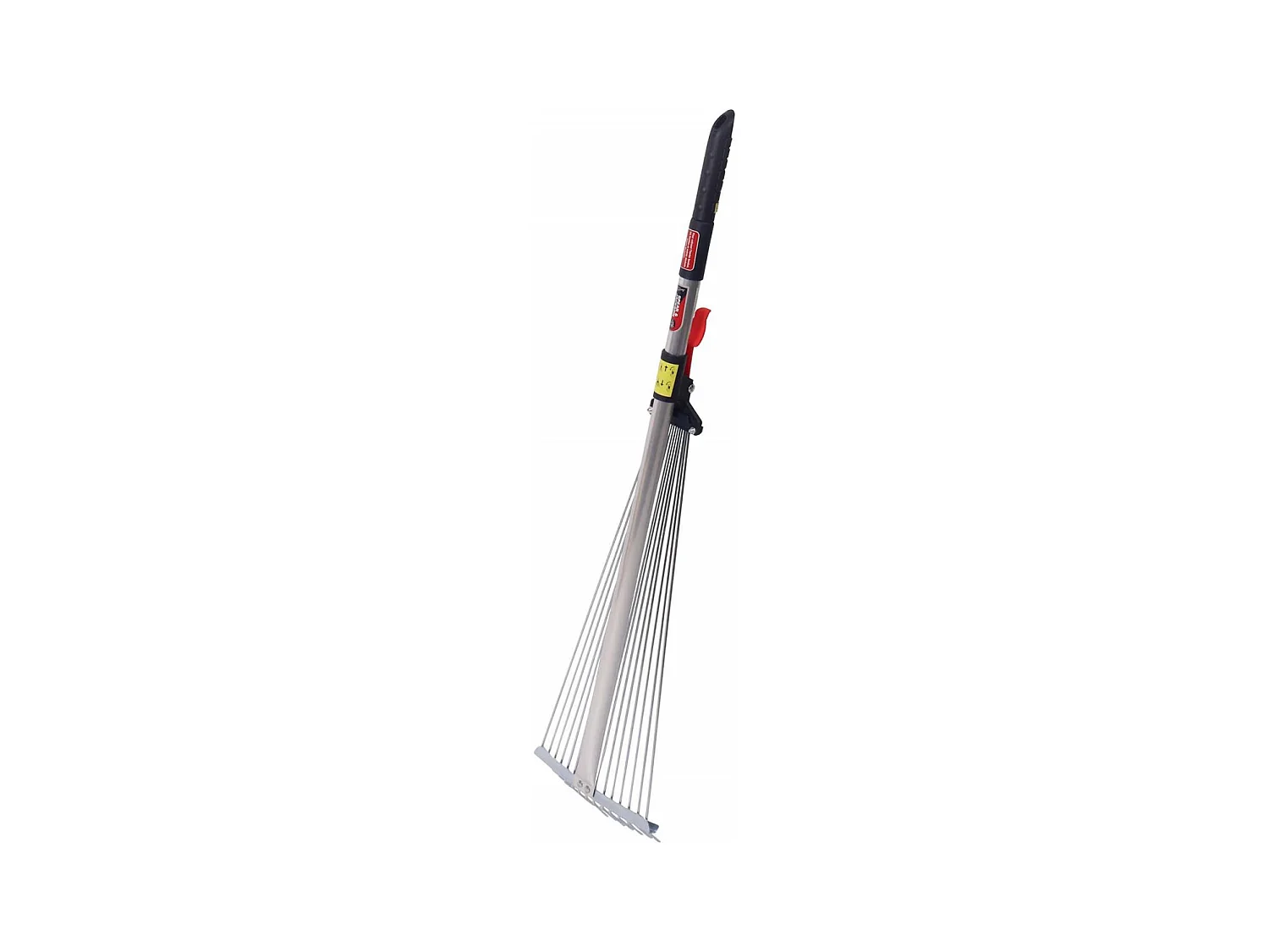 Balai à gazon extensible en acier et aluminium