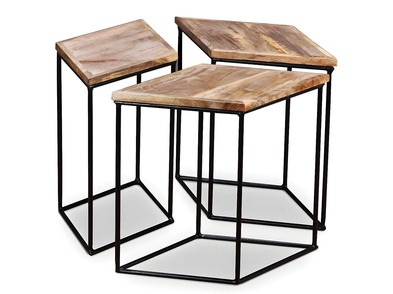 Salontafel 56x48x40 cm massief mangohout