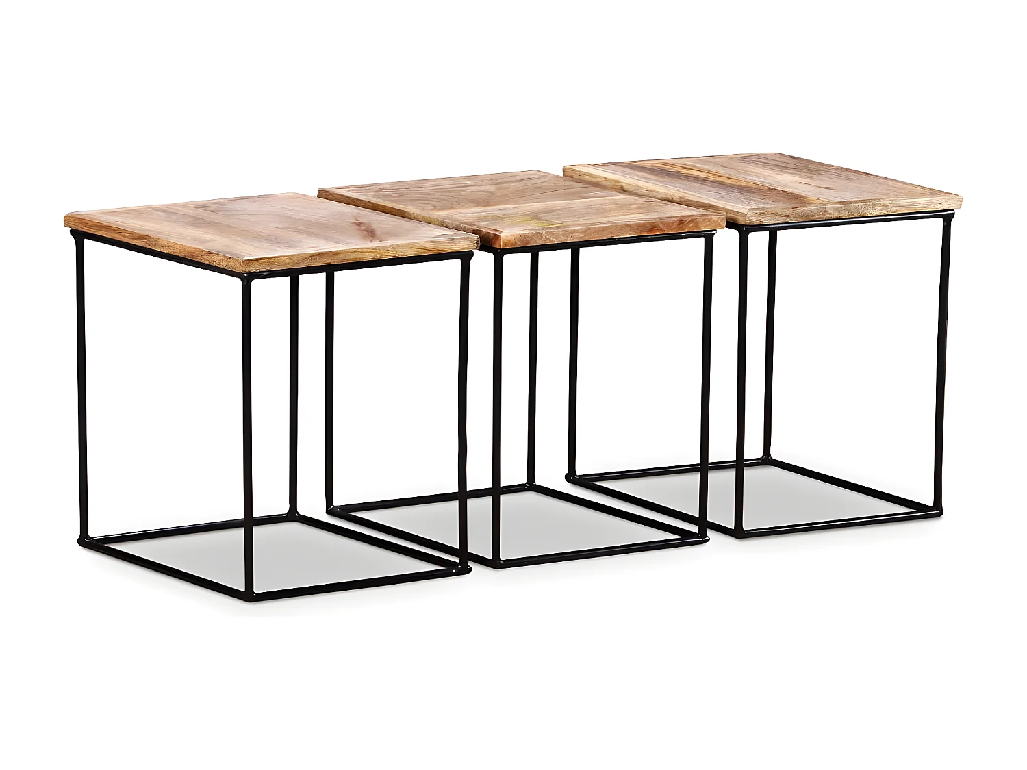 Salontafel 56x48x40 cm massief mangohout