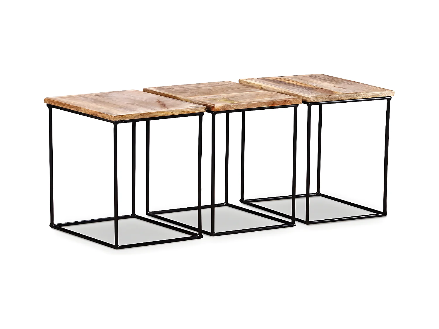 Table basse Bois de manguier massif 56x48x40 cm