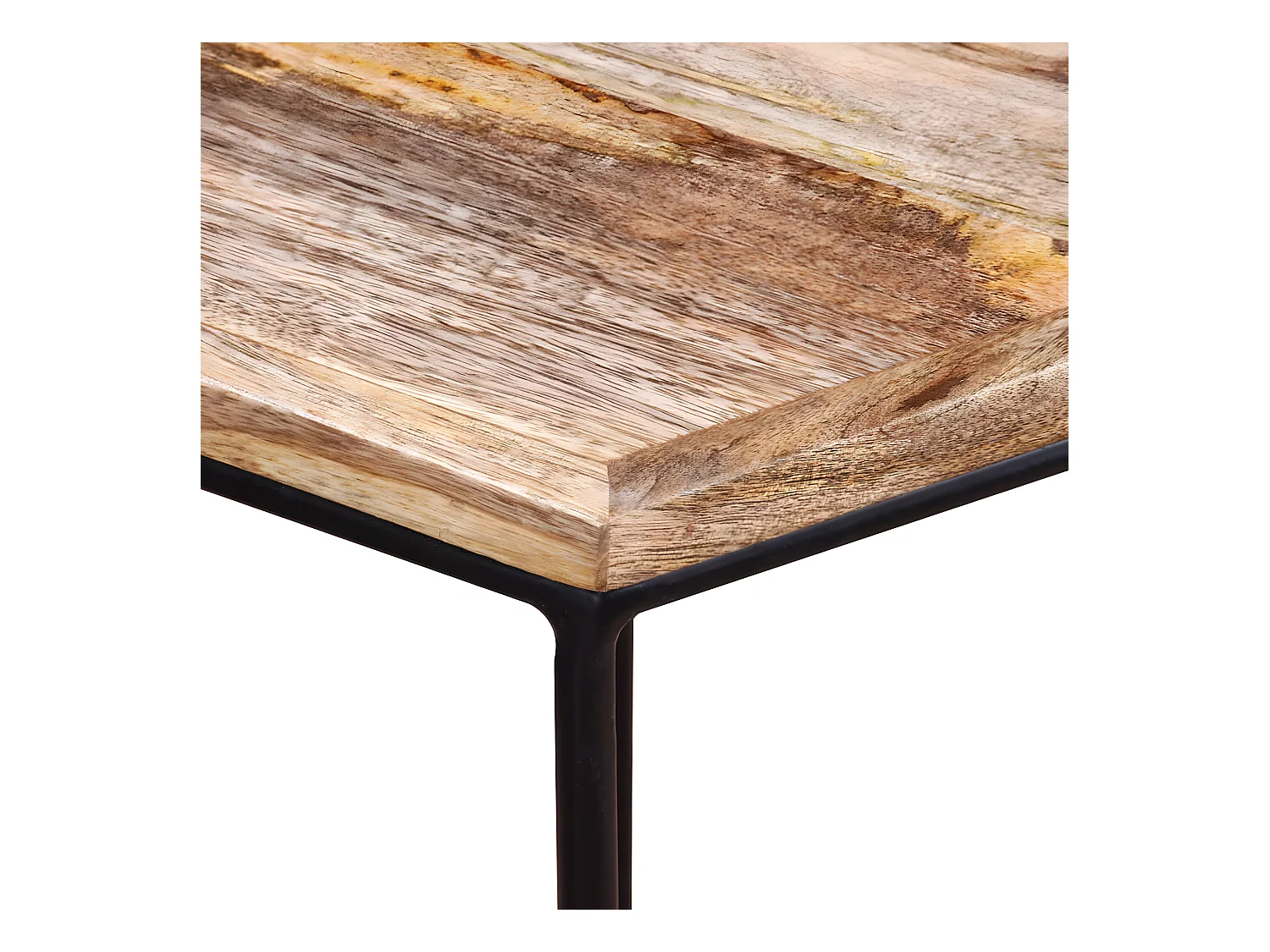 Table basse Bois de manguier massif 56x48x40 cm