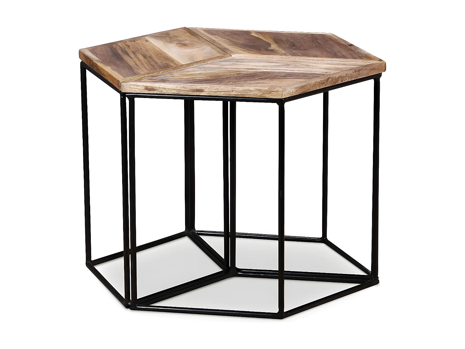 Salontafel 56x48x40 cm massief mangohout