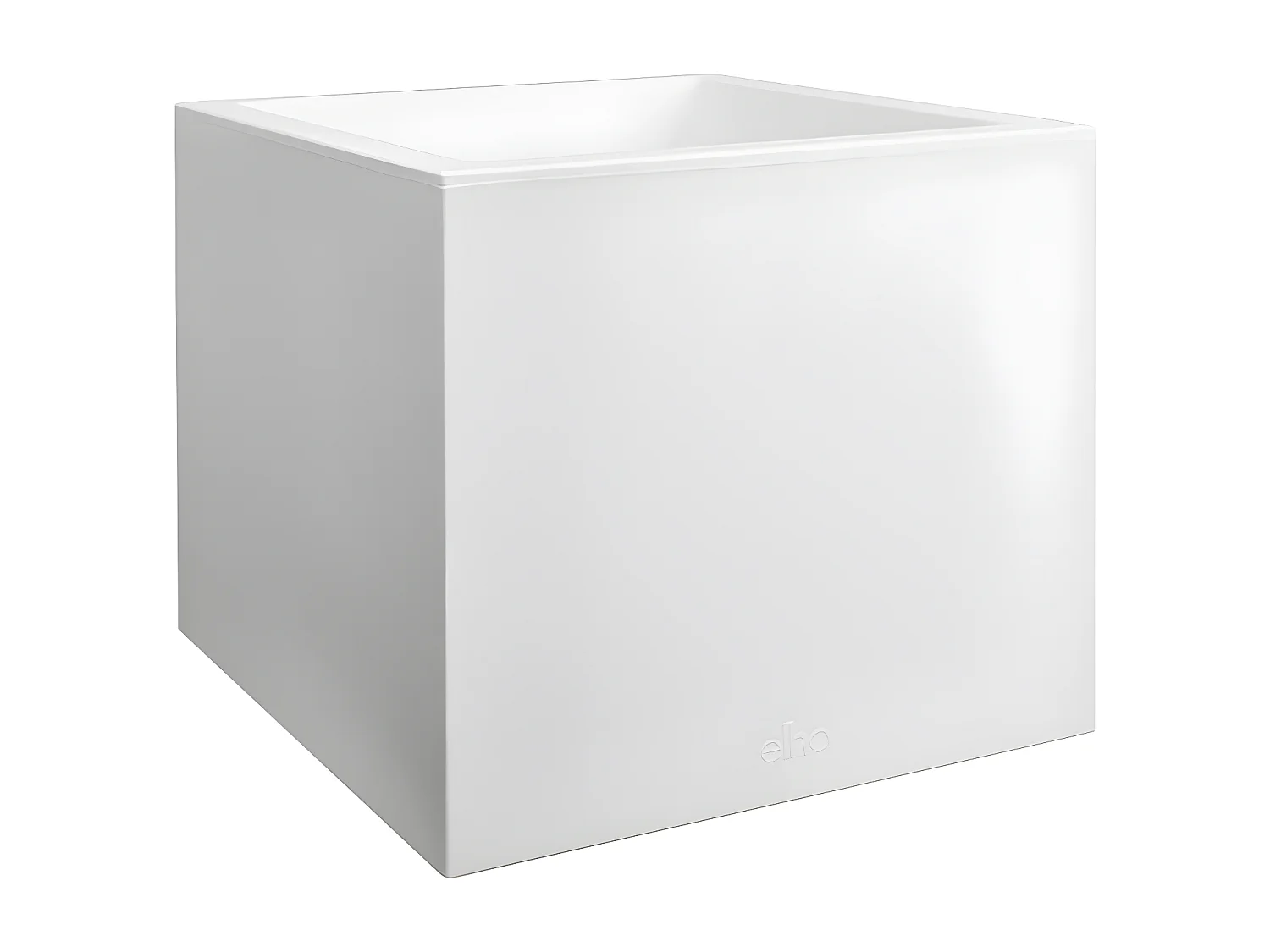 Jardinière carré en plastique 40 x 40 cm Elho Vivo Next Square blanc