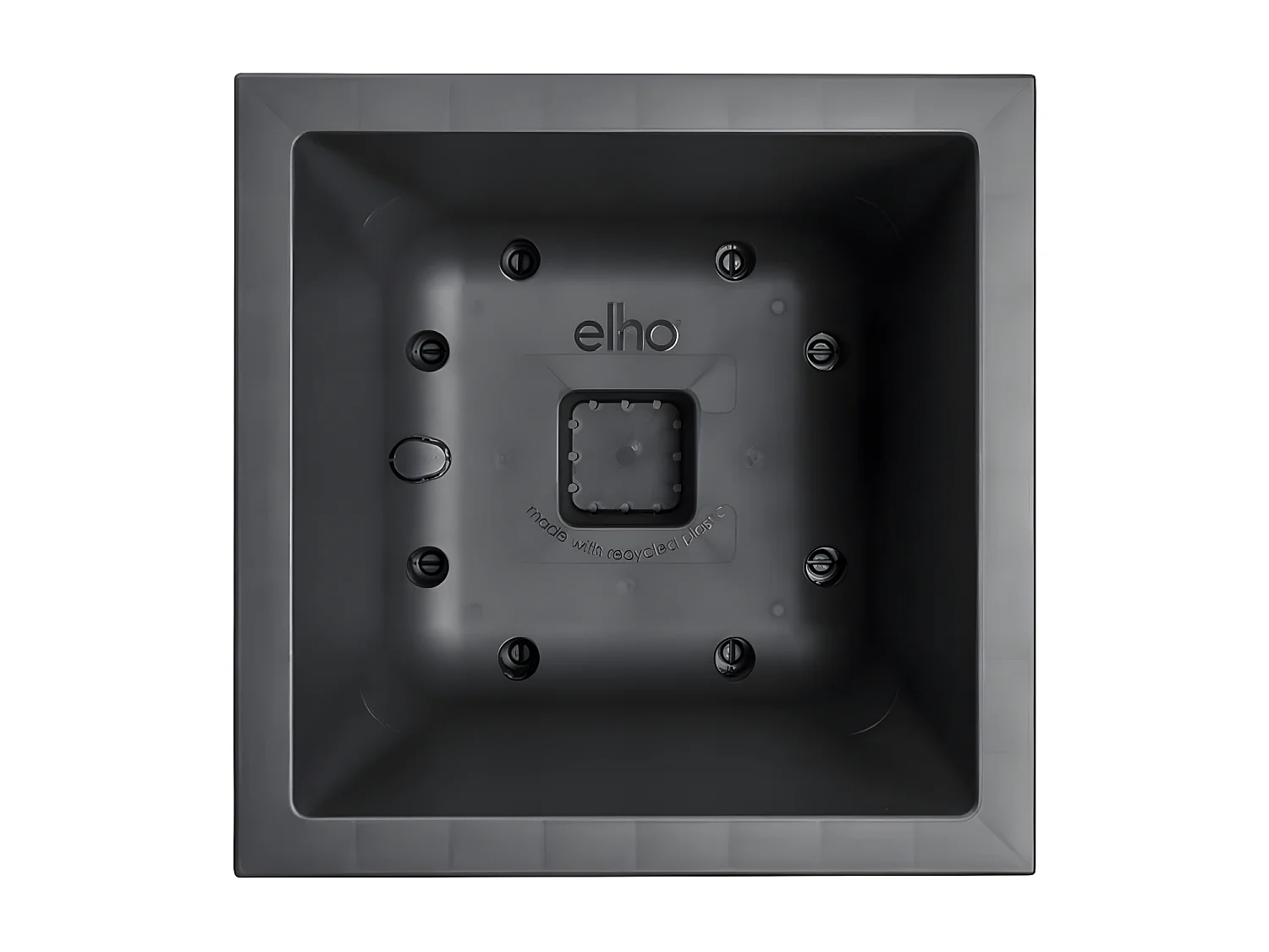 Vivo Next Square 40 Blumenkasten – Schwarz Ø 39 x 38 cm – 100 % recycelt