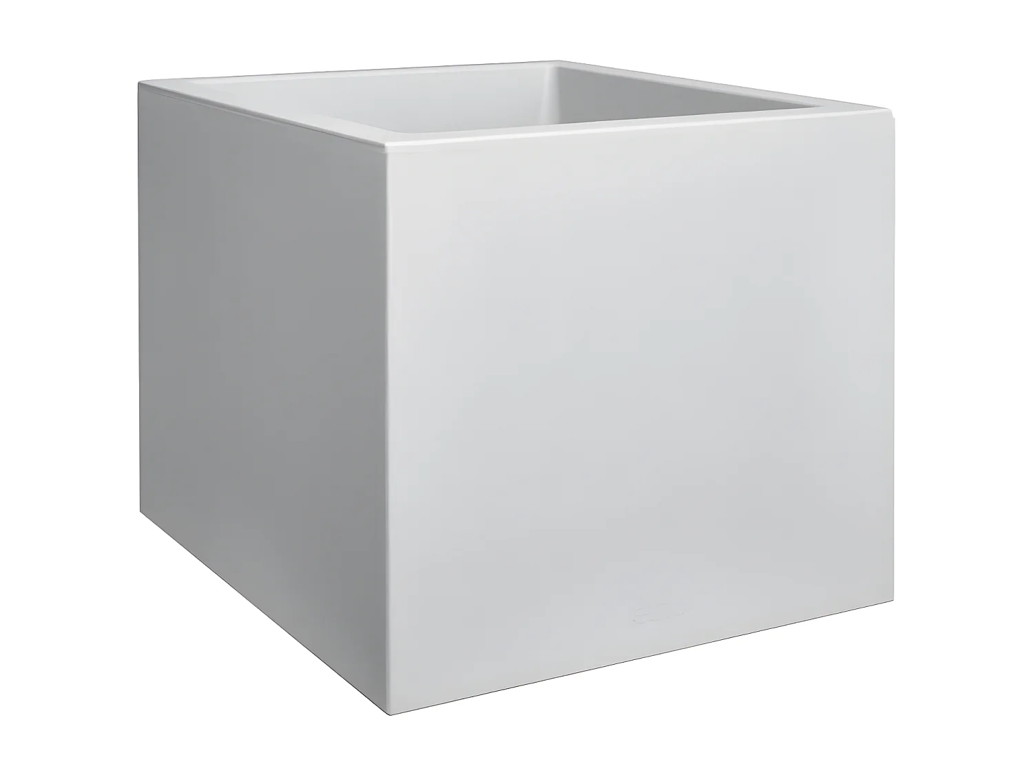 Jardinière carré en plastique 30 x 30 cm Elho Vivo Next Square ciment clair