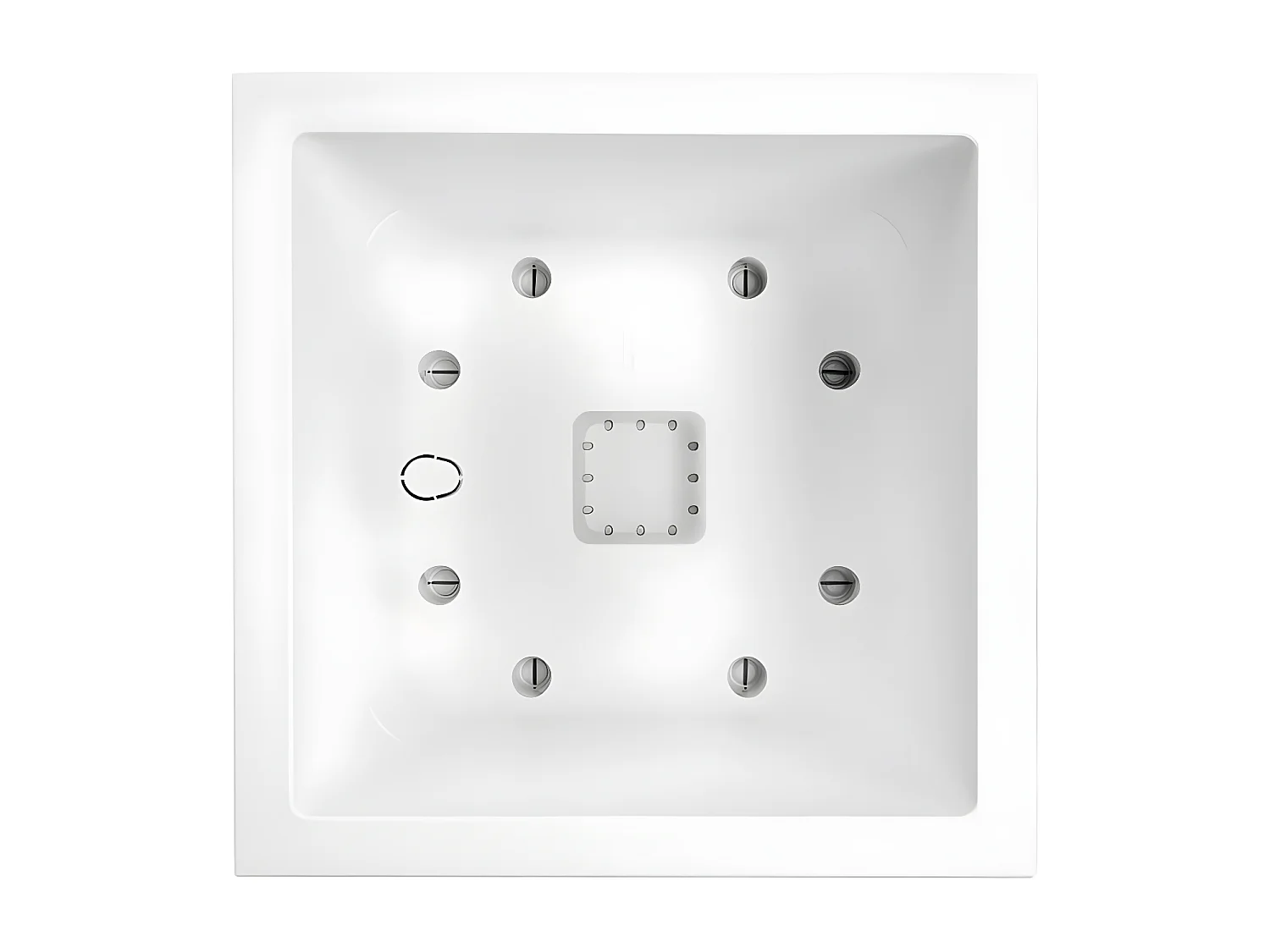 Jardinière carré en plastique 30 x 30 cm Elho Vivo Next Square blanc