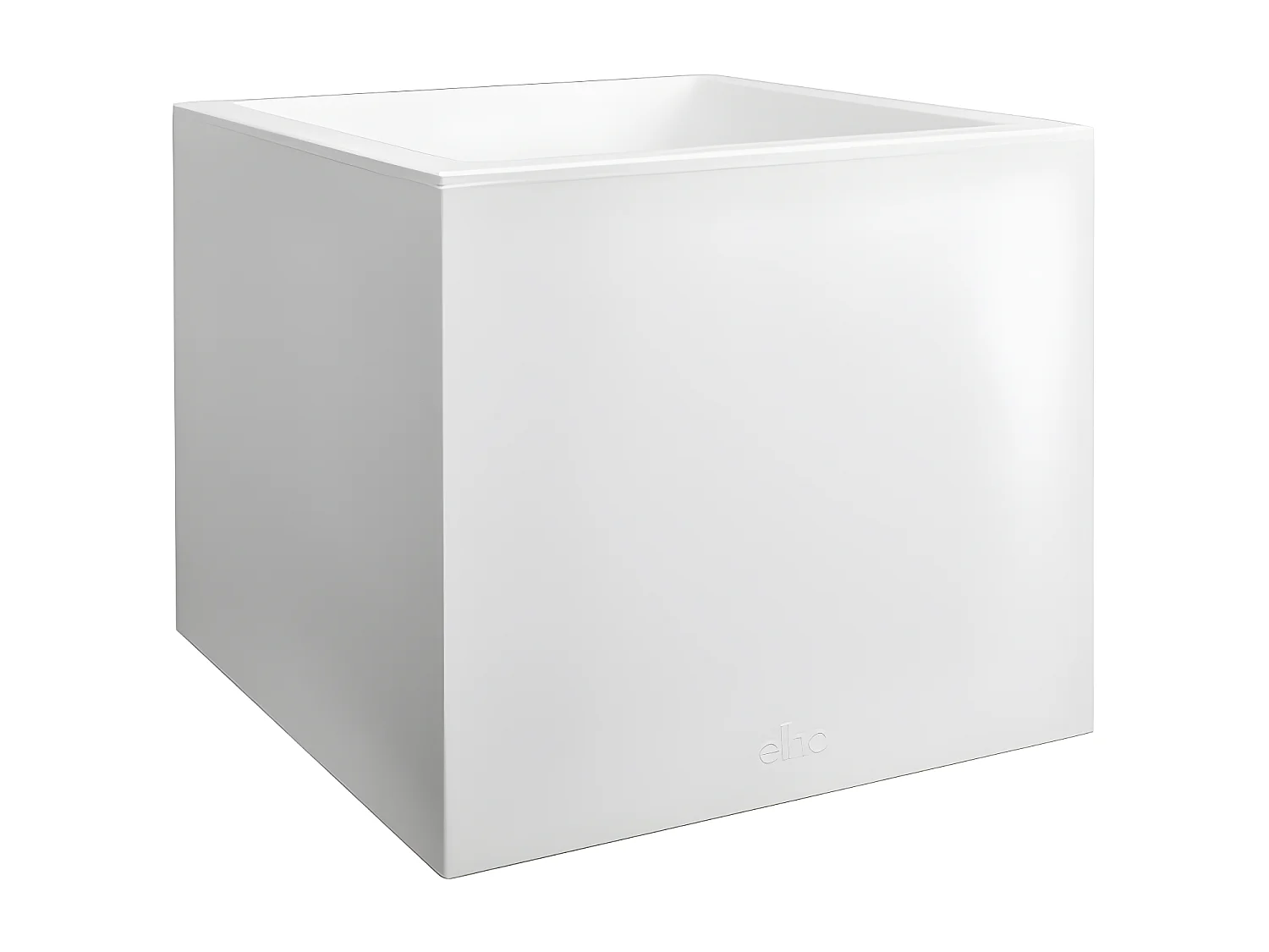 Jardinière carré en plastique 30 x 30 cm Elho Vivo Next Square blanc