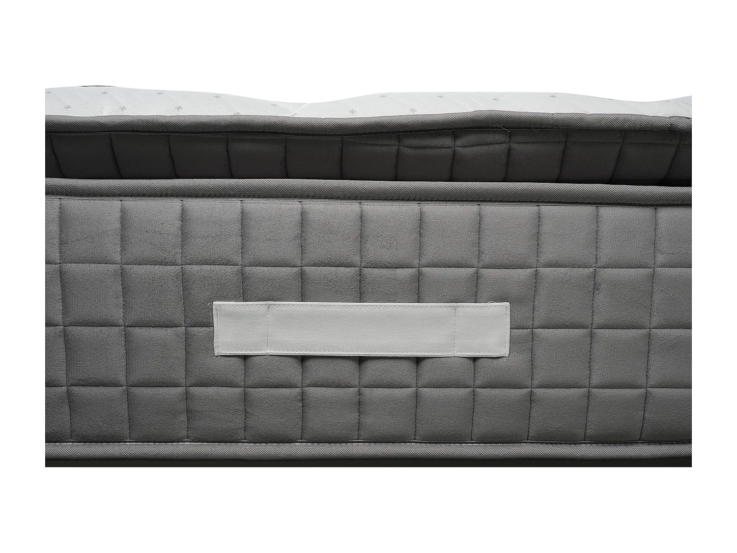 Ensemble 160 x 200 cm sommier tapissier + matelas hybride ressorts ensachés 7 zones et mémoire de forme ép.28cm - MARANI de YSMÉE