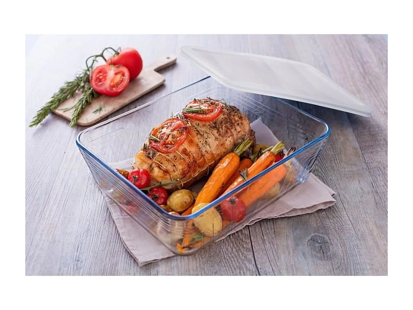 Plat rectangulaire Cook & Freeze 0,8 l en verre