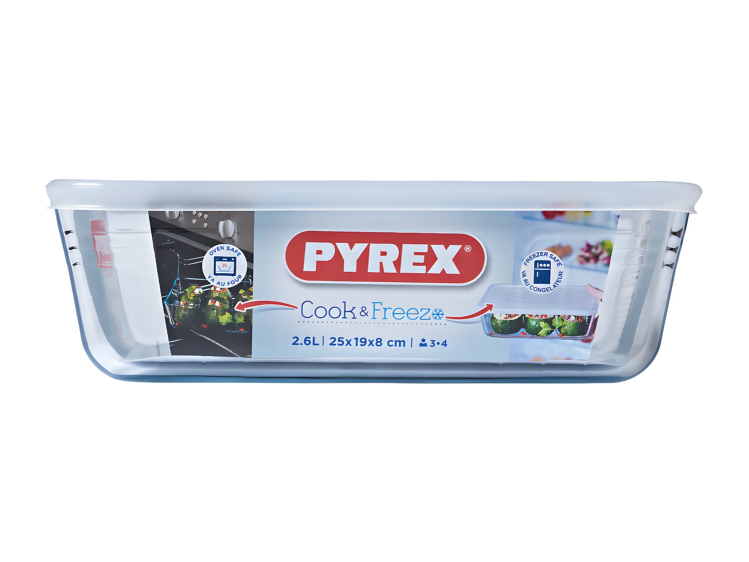 Plat rectangulaire cook & freeze 2,6 l
