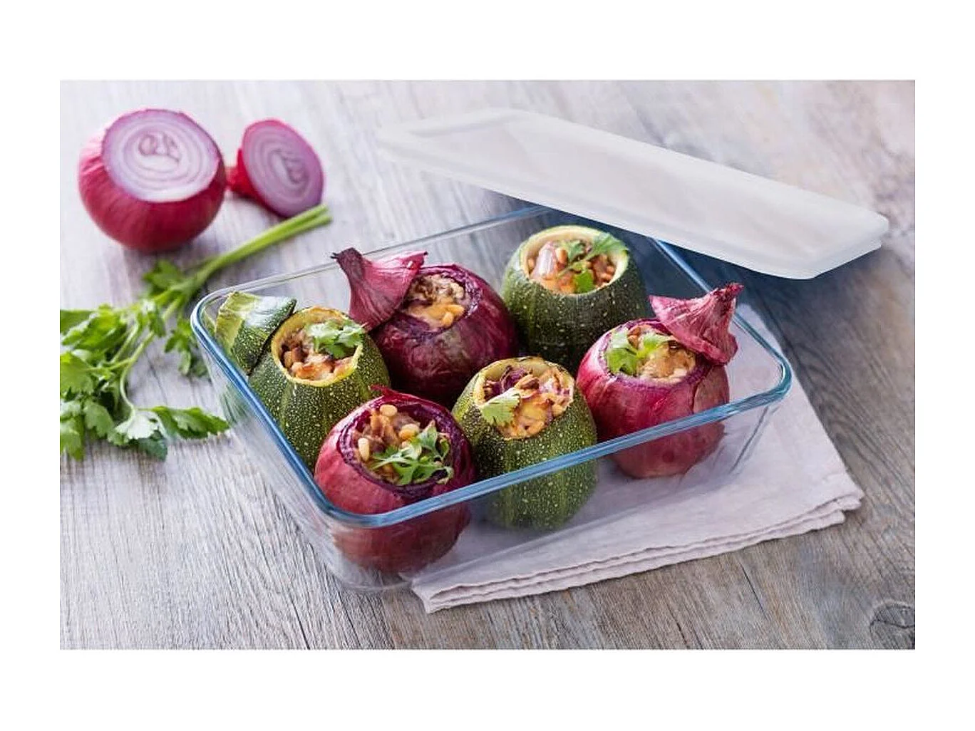 Plat rectangulaire Cook & Freeze 1,5 l en verre