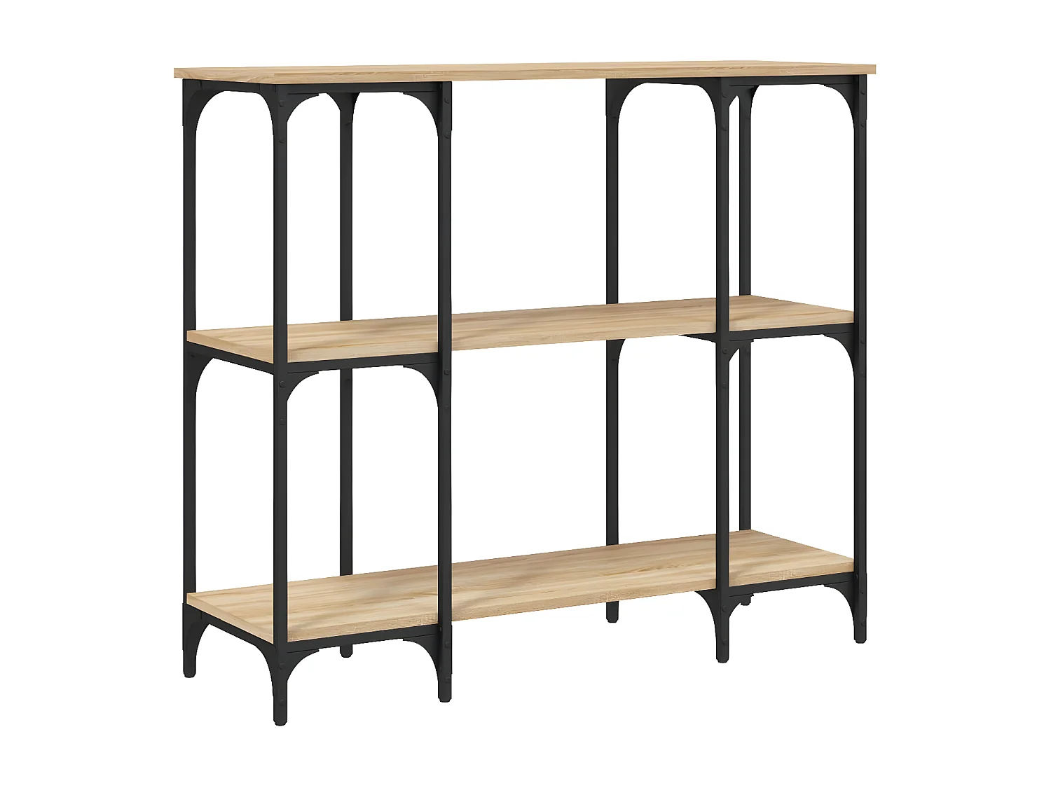 Mesa consola madera de ingeniería roble Sonoma 102x35x90 cm