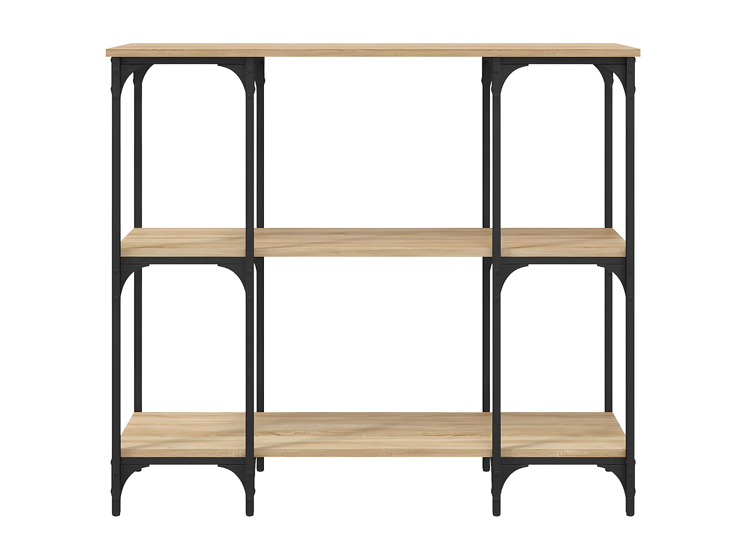 Table console chêne sonoma 102x35x90 cm bois d'ingénierie