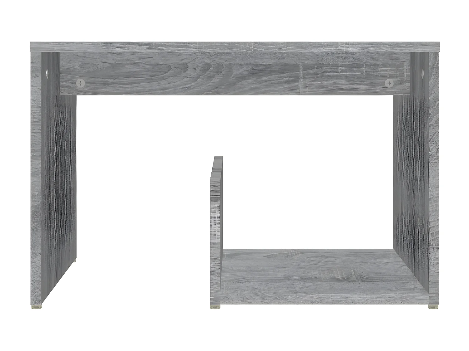 Mesa auxiliar madera contrachapada gris Sonoma 59x36x38 cm