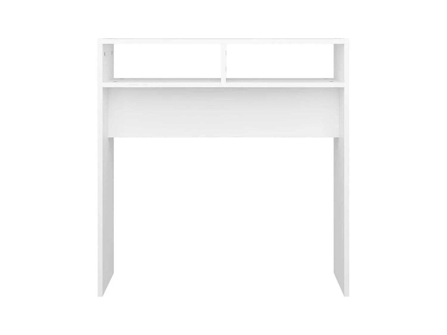 Table console Blanc 78x30x80 cm Aggloméré