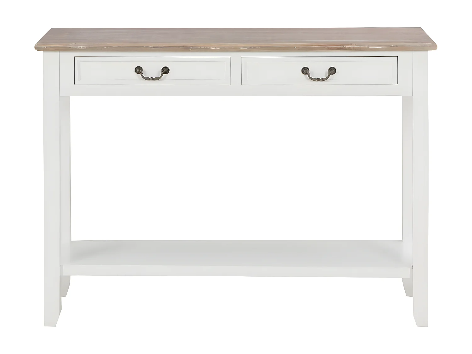 Table console Blanc 110x35x80 cm Bois
