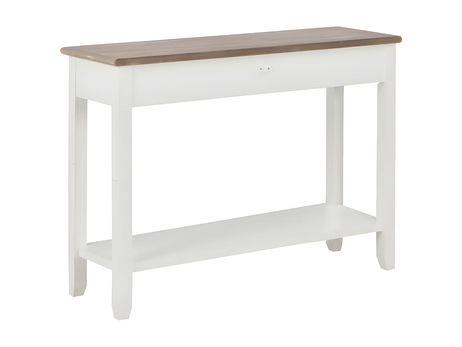Table console Blanc 110x35x80 cm Bois
