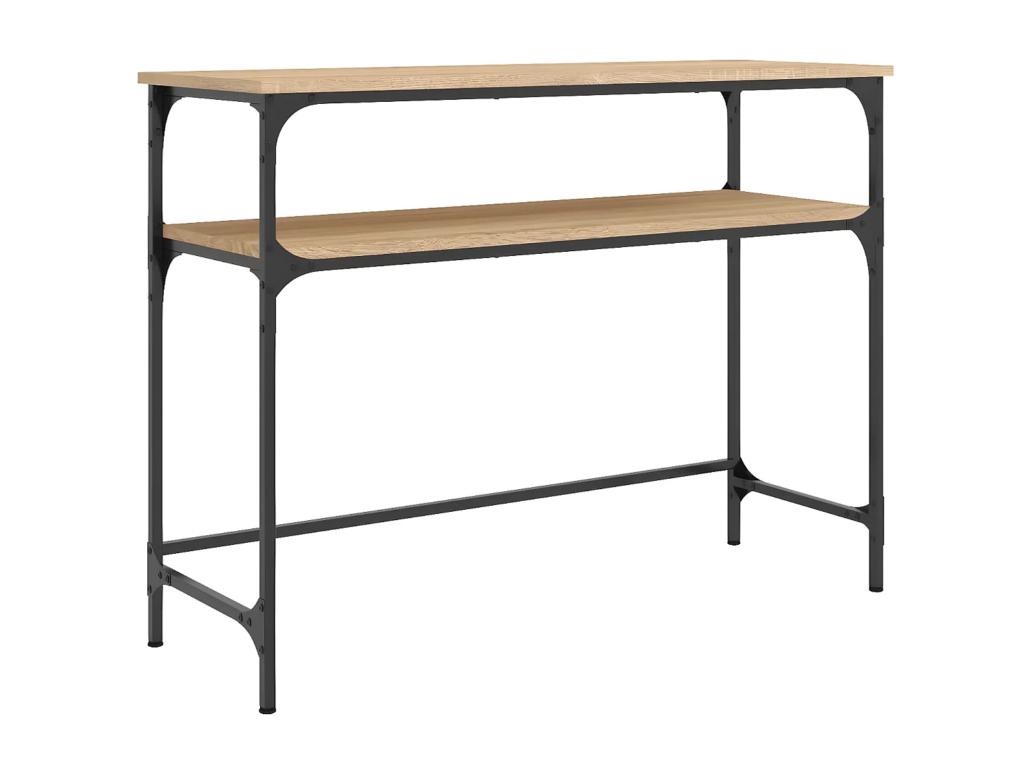 Wandtafel 100x35,5x75 cm bewerkt hout sonoma eikenkleurig