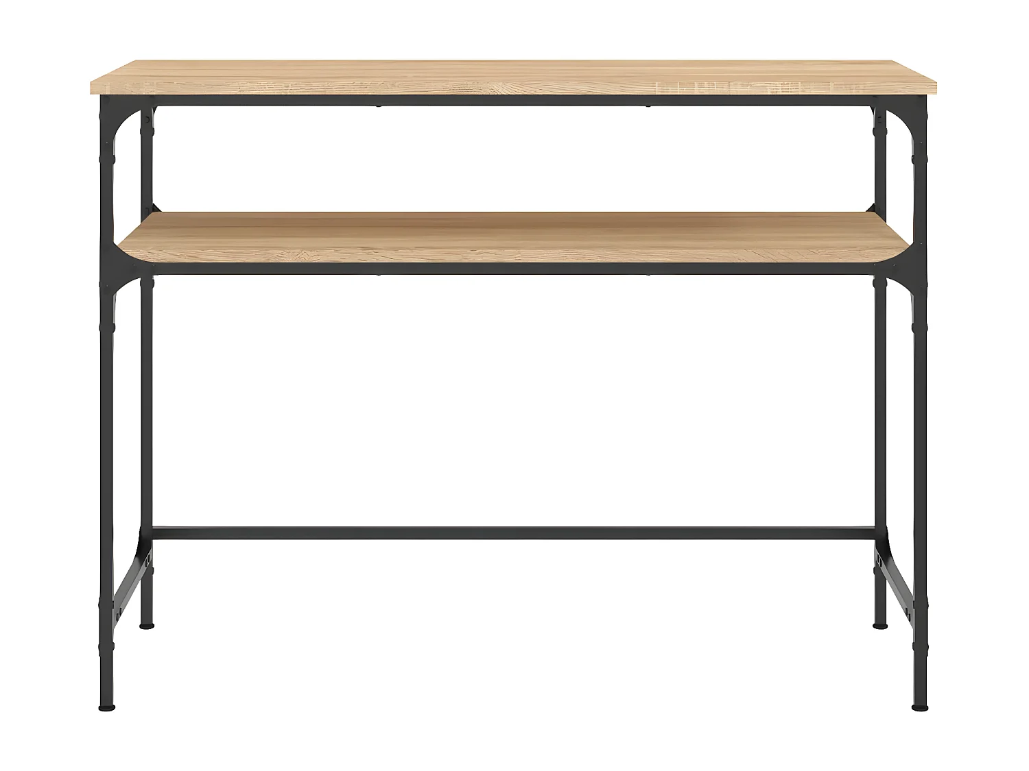 Table console chêne sonoma 100x35,5x75 cm bois d'ingénierie