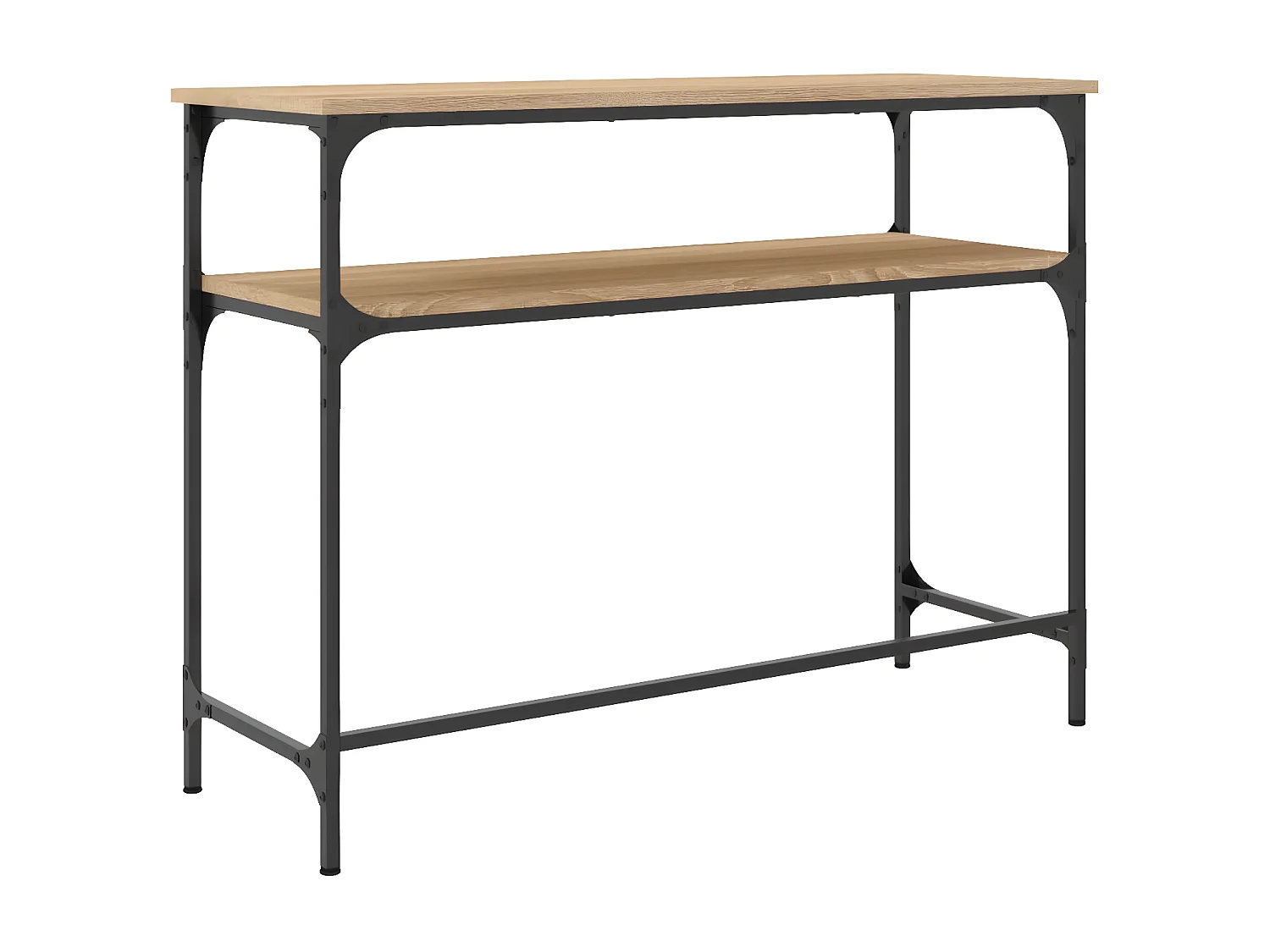 Table console chêne sonoma 100x35,5x75 cm bois d'ingénierie