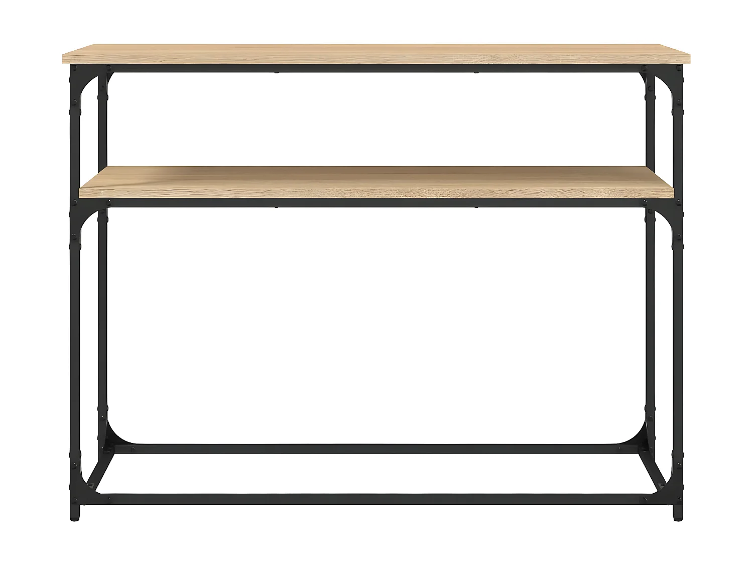 Table console chêne sonoma 100x35,5x75 cm bois d'ingénierie