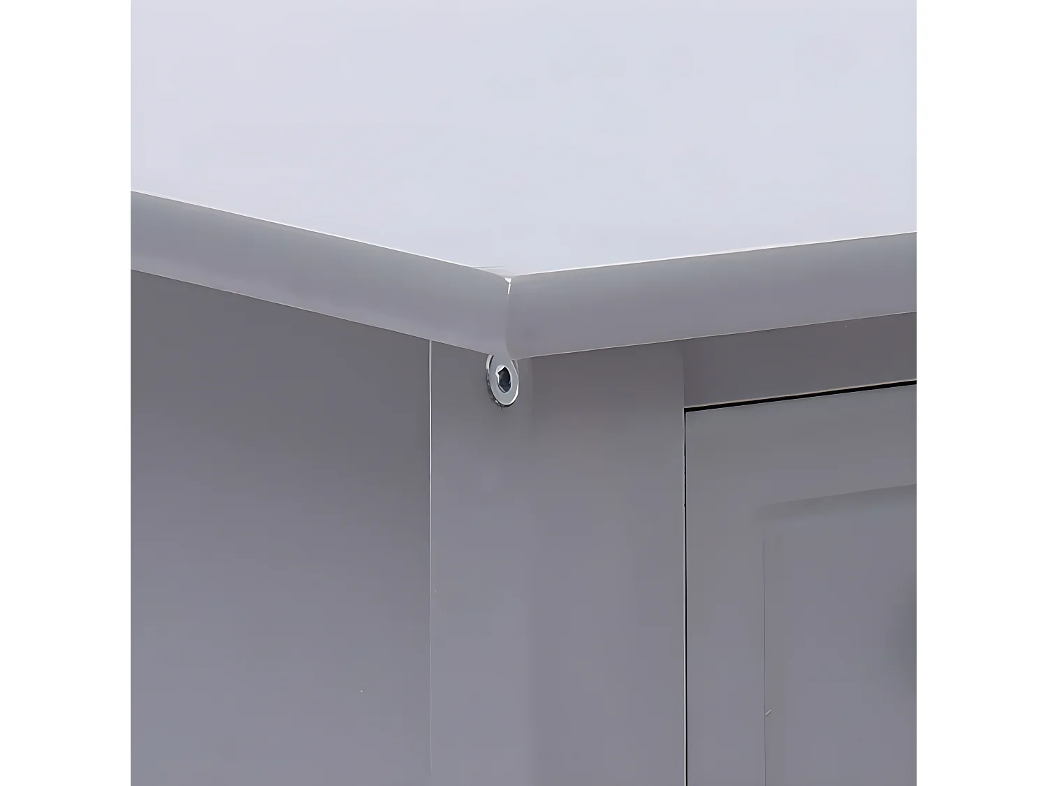 Table d'appoint Gris 40x40x40 cm Bois de Paulownia