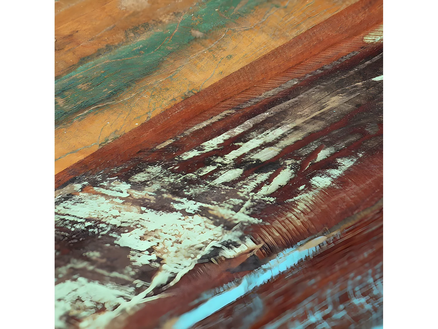 Mesa de centro 120x50x30 cm madeira recuperada maciça e aço