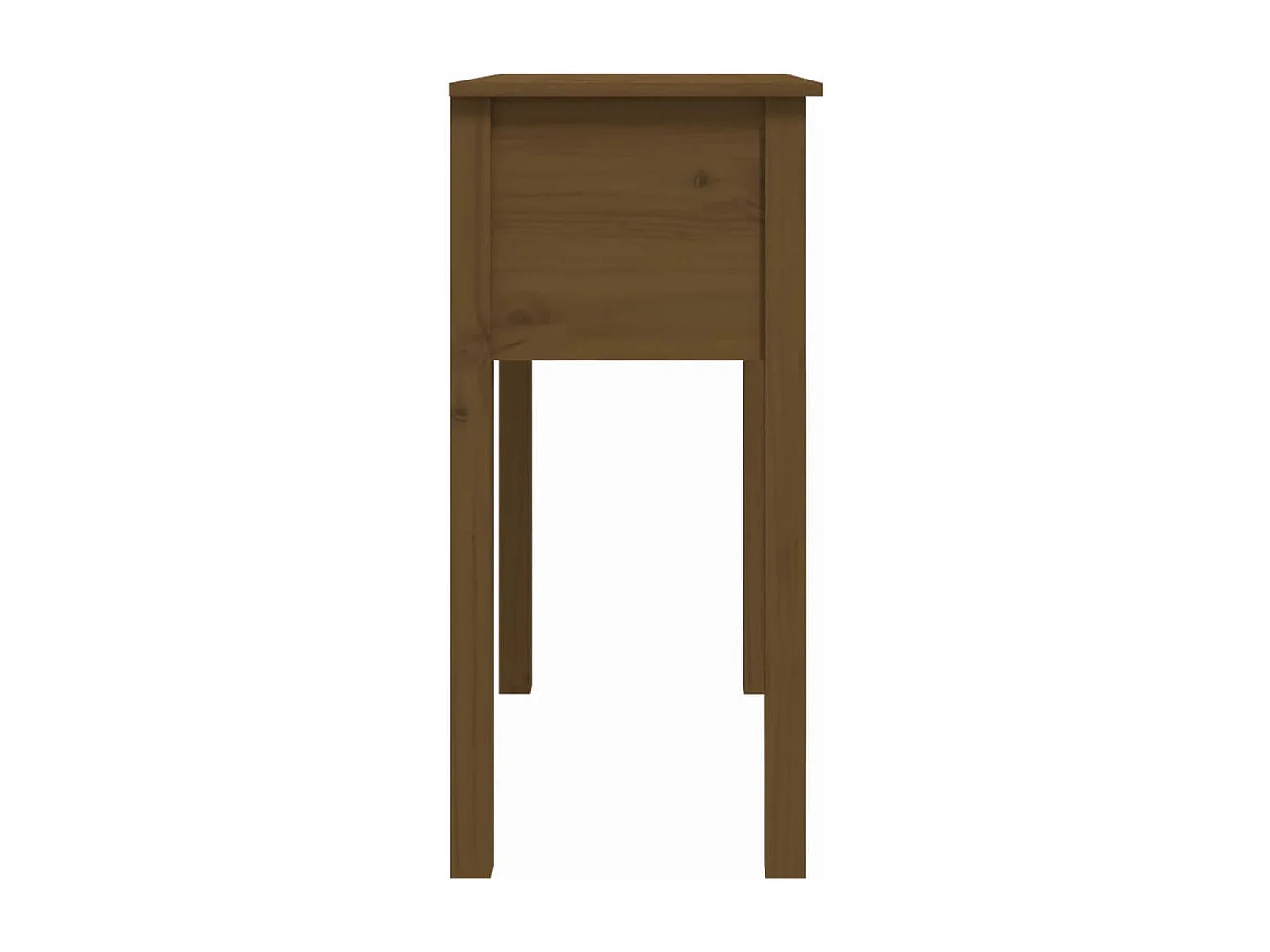 Table console Marron miel 70x35x75 cm Bois massif de pin