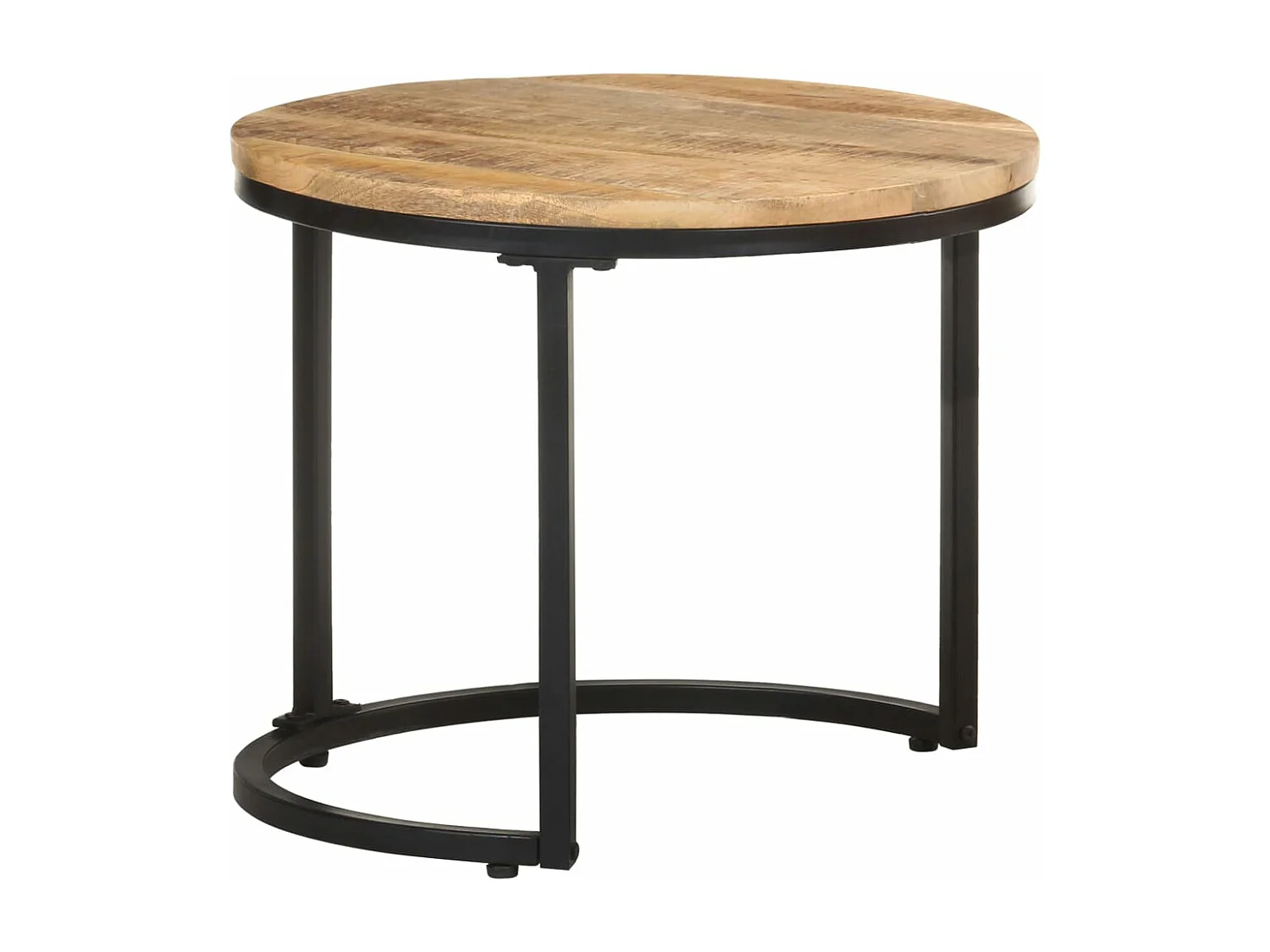 Tables d'appoint 3 pièces Bois de manguier brut