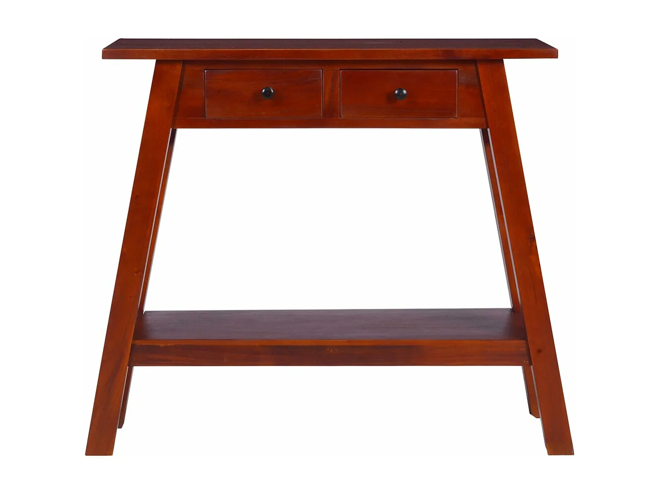 Table console Marron classique 90x30x75 cm Bois d'acajou massif