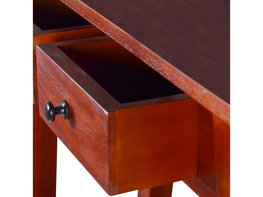 Table console Marron classique 90x30x75 cm Bois d'acajou massif